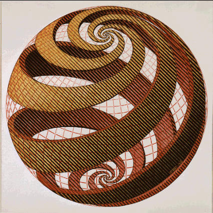 escher esfera espiral
